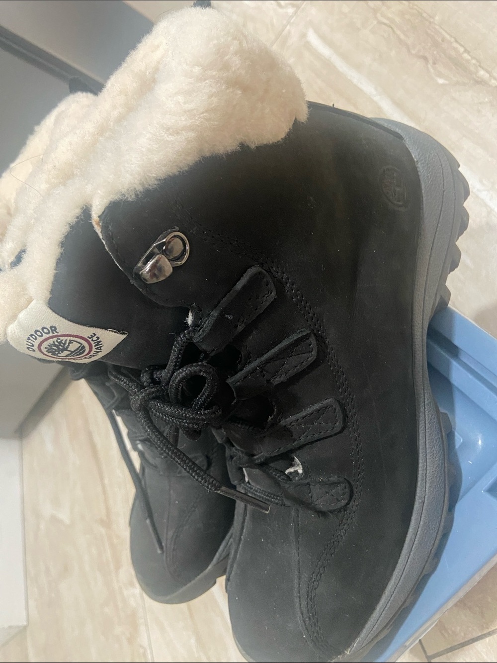 Women's Vintage Timberland Canard Resort Black Shearling